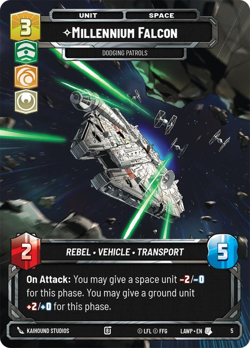 Millennium Falcon - Dodging Patrols (5) (5) [A Lawless Time: Weekly Play] - for just $0.25! 