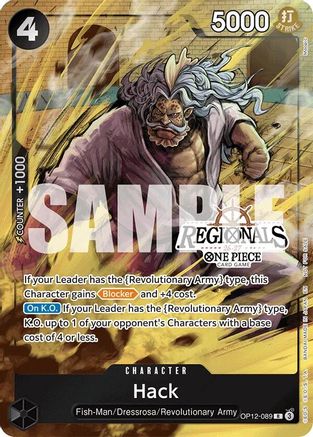Hack (Regional Participation Pack 2026 Vol.1) (OP12-089) - One Piece Promotion Cards Foil - for just $9.88! 
