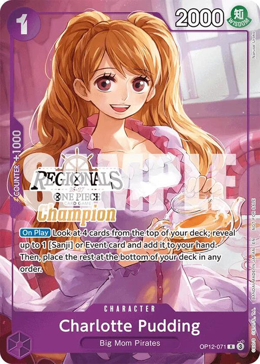 Charlotte Pudding (Regionals Champion Card Set 26-27) [One Piece Promotion Cards] - for just $0.10! 