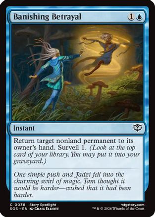 Banishing Betrayal (SOS-038) - Secrets of Strixhaven - for just $0.05! 