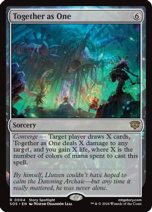 Together as One (SOS-004) - Secrets of Strixhaven Foil - for just $0.14! 