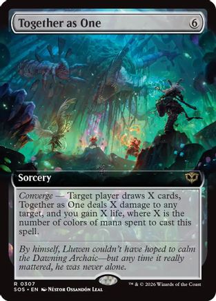 Together as One (Extended Art) (SOS-307) - Secrets of Strixhaven - for just $0.16! 