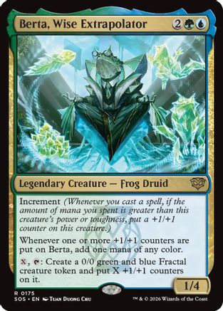 Berta, Wise Extrapolator (SOS-175) - Secrets of Strixhaven Foil - for just $0.14! 