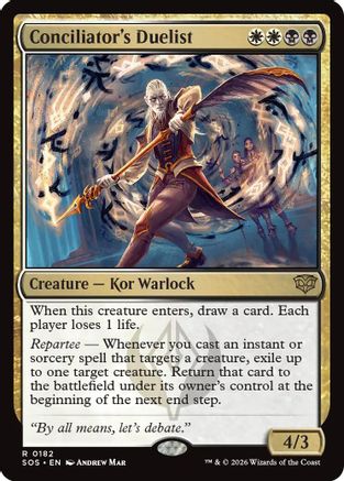Conciliator's Duelist (SOS-182) - Secrets of Strixhaven Foil - for just $0.11! 