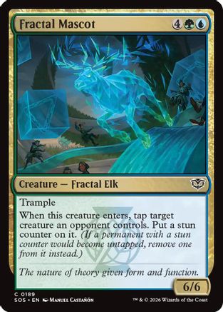 Fractal Mascot (SOS-189) - Secrets of Strixhaven Foil - for just $0.05! 