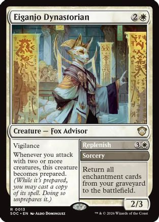 Eiganjo Dynastorian (SOC-013) - Commander: Secrets of Strixhaven - for just $0.69! 