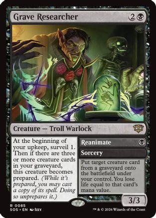 Grave Researcher (SOS-085) - Secrets of Strixhaven - for just $0.79! 