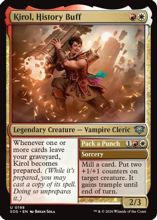 Kirol, History Buff (SOS-198) - Secrets of Strixhaven Foil - for just $0.10! 