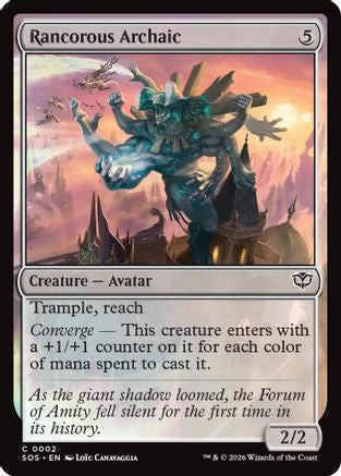 Rancorous Archaic (SOS-002) - Secrets of Strixhaven - for just $0.03! 