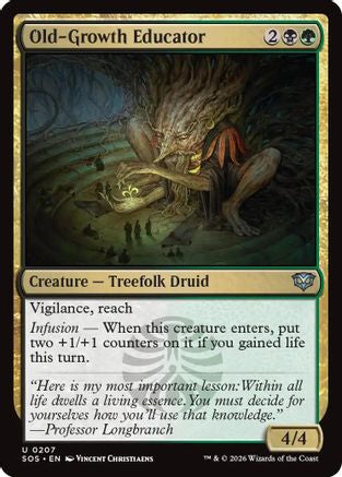 Old-Growth Educator (SOS-207) - Secrets of Strixhaven - for just $0.03! 