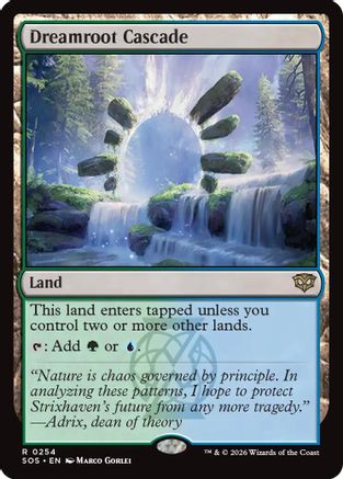 Dreamroot Cascade (SOS-254) - Secrets of Strixhaven Foil - for just $0.23! 