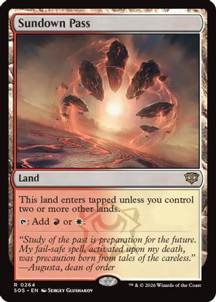 Sundown Pass (SOS-264) - Secrets of Strixhaven Foil - for just $0.59! 