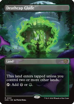 Deathcap Glade (Borderless) (SOS-301) - Secrets of Strixhaven Foil - for just $1.34! 