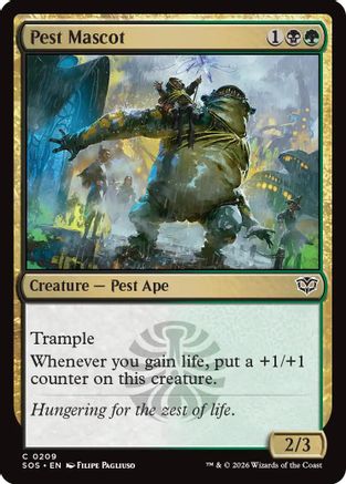 Pest Mascot (SOS-209) - Secrets of Strixhaven Foil - for just $0.10! 