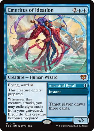 Emeritus of Ideation (SOS-045) - Secrets of Strixhaven Foil - for just $3.66! 