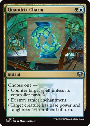 Quandrix Charm (SOS-217) - Secrets of Strixhaven - for just $0.11! 
