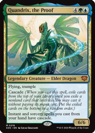 Quandrix, the Proof (SOS-218) - Secrets of Strixhaven Foil - for just $1.72! 