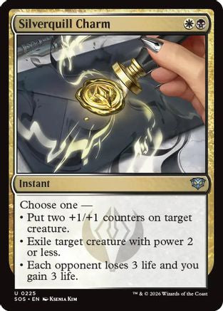 Silverquill Charm (SOS-225) - Secrets of Strixhaven - for just $0.10! 