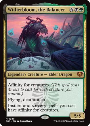 Witherbloom, the Balancer (SOS-245) - Secrets of Strixhaven Foil - for just $4.41! 
