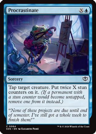 Procrastinate (SOS-064) - Secrets of Strixhaven - for just $0.08! 