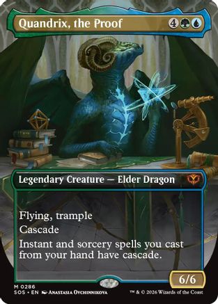 Quandrix, the Proof (Borderless) (SOS-286) - Secrets of Strixhaven Foil - for just $6.07! 