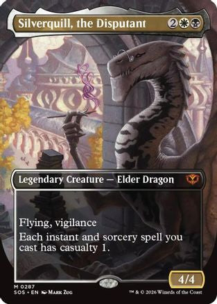 Silverquill, the Disputant (Borderless) (SOS-287) - Secrets of Strixhaven Foil - for just $6.67! 