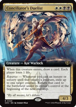 Conciliator's Duelist (Extended Art) (SOS-348) - Secrets of Strixhaven Foil - for just $0.16! 