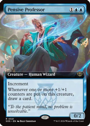 Pensive Professor (Extended Art) (SOS-321) - Secrets of Strixhaven - for just $0.40! 