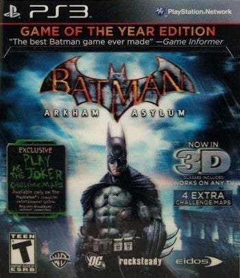 Batman: Arkham Asylum Game Of The Year Edition (Playstation 3) - for just $0! 
