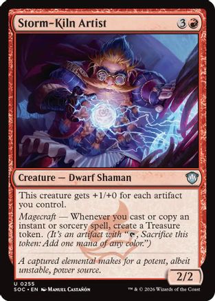 Storm-Kiln Artist (SOC-255) - Commander: Secrets of Strixhaven - for just $0.44! 