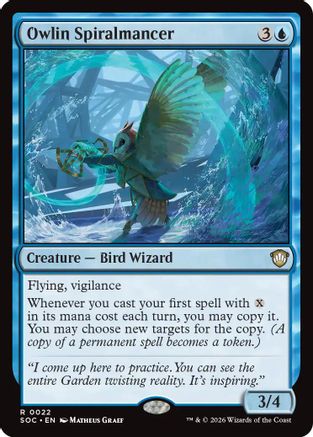 Owlin Spiralmancer (SOC-022) - Commander: Secrets of Strixhaven - for just $0.09! 