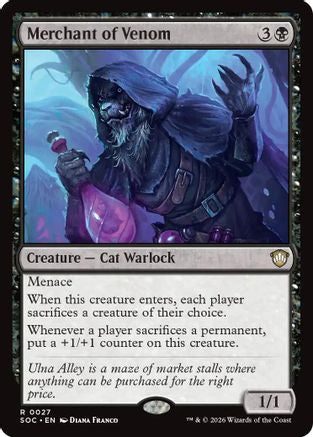 Merchant of Venom (SOC-027) - Commander: Secrets of Strixhaven - for just $0.27! 