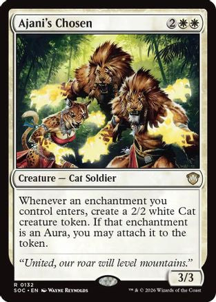 Ajani's Chosen (SOC-132) - Commander: Secrets of Strixhaven - for just $0.12! 