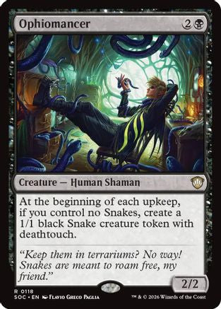 Ophiomancer (SOC-118) - Commander: Secrets of Strixhaven - for just $0.21! 