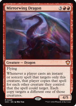 Mirrorwing Dragon (SOC-249) - Commander: Secrets of Strixhaven - for just $0.08! 