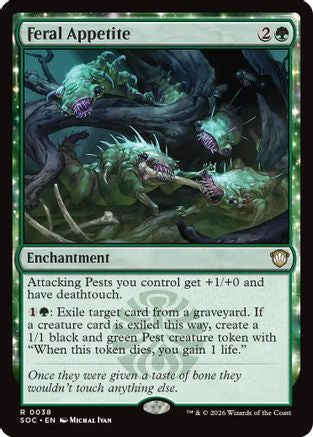 Feral Appetite (SOC-038) - Commander: Secrets of Strixhaven - for just $0.11! 