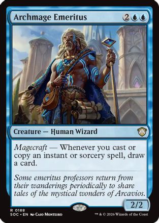 Archmage Emeritus (SOC-188) - Commander: Secrets of Strixhaven - for just $0.24! 