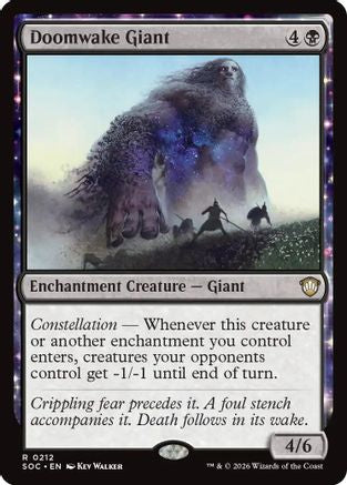 Doomwake Giant (SOC-212) - Commander: Secrets of Strixhaven - for just $0.10! 