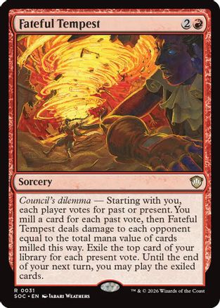 Fateful Tempest (SOC-031) - Commander: Secrets of Strixhaven - for just $0.09! 