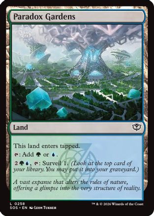 Paradox Gardens (SOS-258) - Secrets of Strixhaven - for just $0.05! 