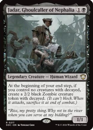 Jadar, Ghoulcaller of Nephalia (SOC-217) - Commander: Secrets of Strixhaven - for just $0.33! 