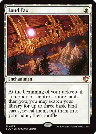 Land Tax (SOC-153) - Commander: Secrets of Strixhaven - for just $4.39! 