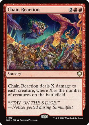 Chain Reaction (SOC-121) - Commander: Secrets of Strixhaven - for just $0.11! 
