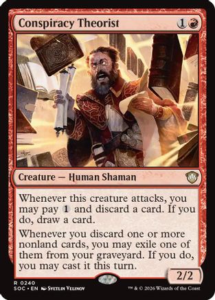 Conspiracy Theorist (SOC-240) - Commander: Secrets of Strixhaven - for just $0.11! 