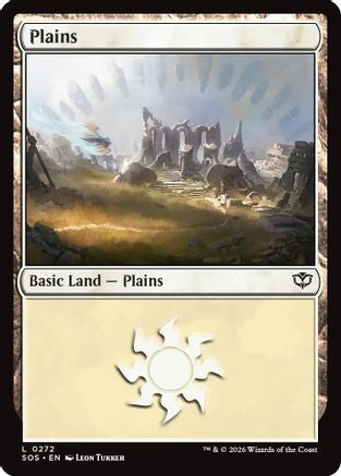 Plains (0272) (SOS-272) - Secrets of Strixhaven Foil - for just $0.09! 