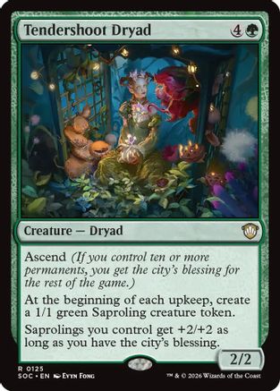 Tendershoot Dryad (SOC-125) - Commander: Secrets of Strixhaven - for just $0.35! 