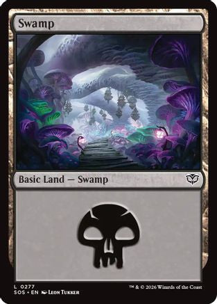 Swamp (0277) (SOS-277) - Secrets of Strixhaven Foil - for just $0.09! 