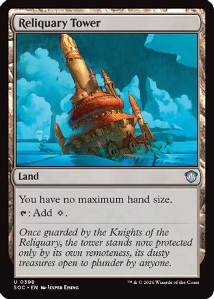 Reliquary Tower (SOC-398) - Commander: Secrets of Strixhaven - for just $0.75! 