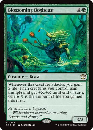 Blossoming Bogbeast (SOC-264) - Commander: Secrets of Strixhaven - for just $0.14! 