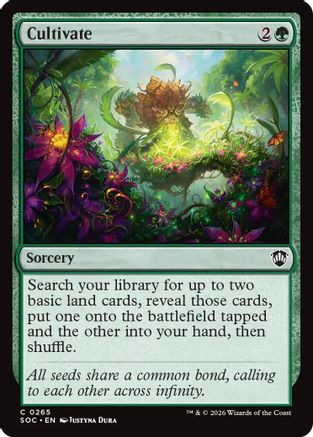 Cultivate (SOC-265) - Commander: Secrets of Strixhaven - for just $0.12! 